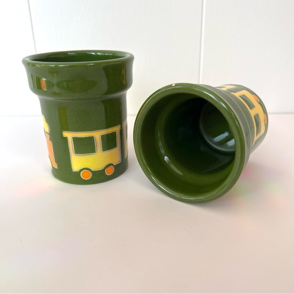 Vintage Waechtersbach West Germany Mugs Train MCM - Picture 9 of 12